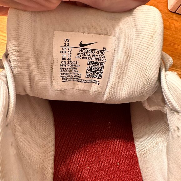 Nike Air Winflo 11 Glitter Swoosh White HQ3467-190 Women's Size 10 - Picture 9 of 11